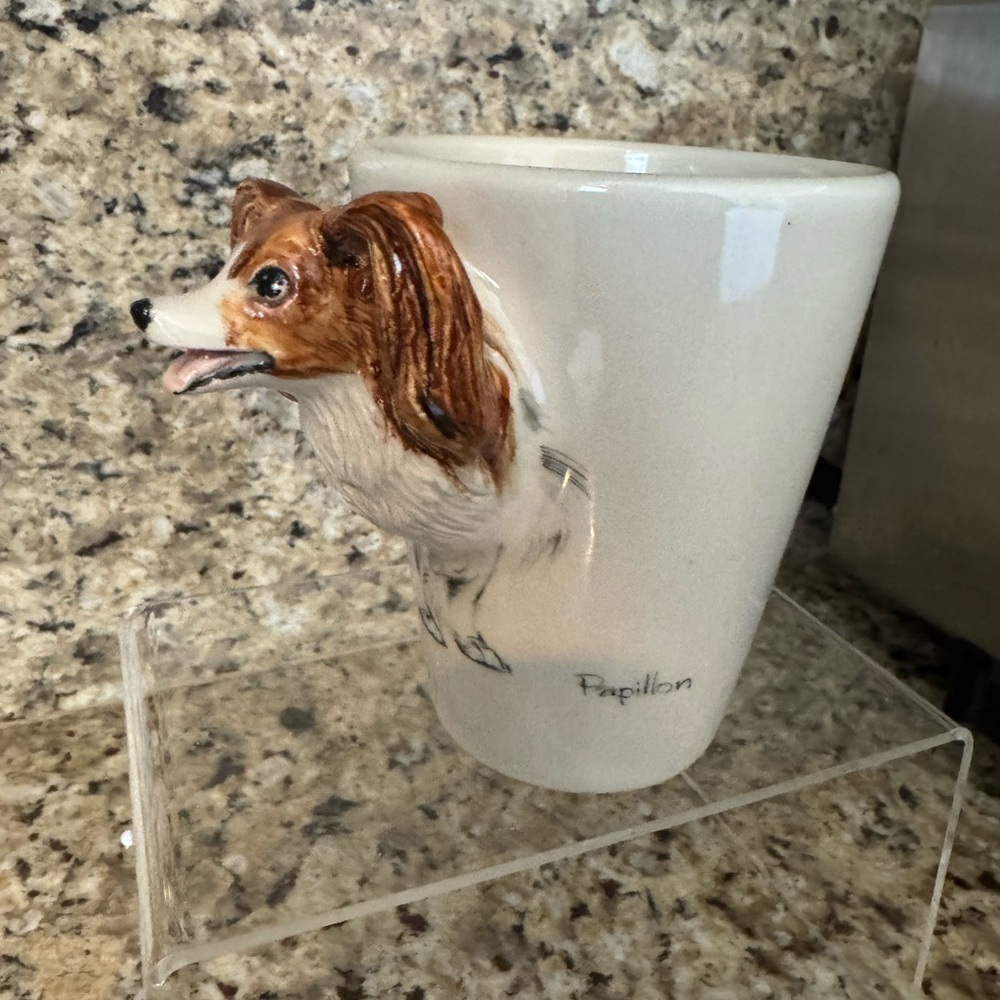 Blue Witch Papillon Gift, Coffee Mug Handmade, 8oz NWOT, made in taiwan, ceramic - Picture 3 of 6